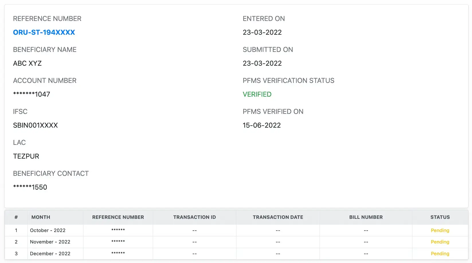 Check Orunodoi Payment Status