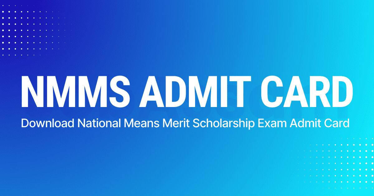 NMMS Admit Card