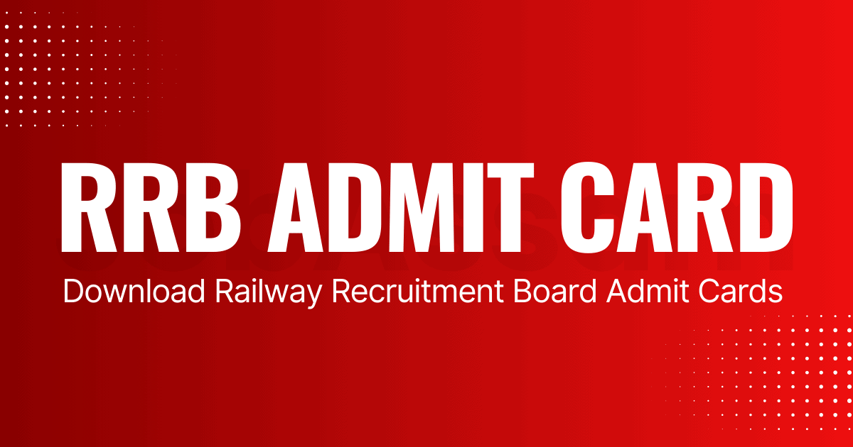 RRB Admit Card