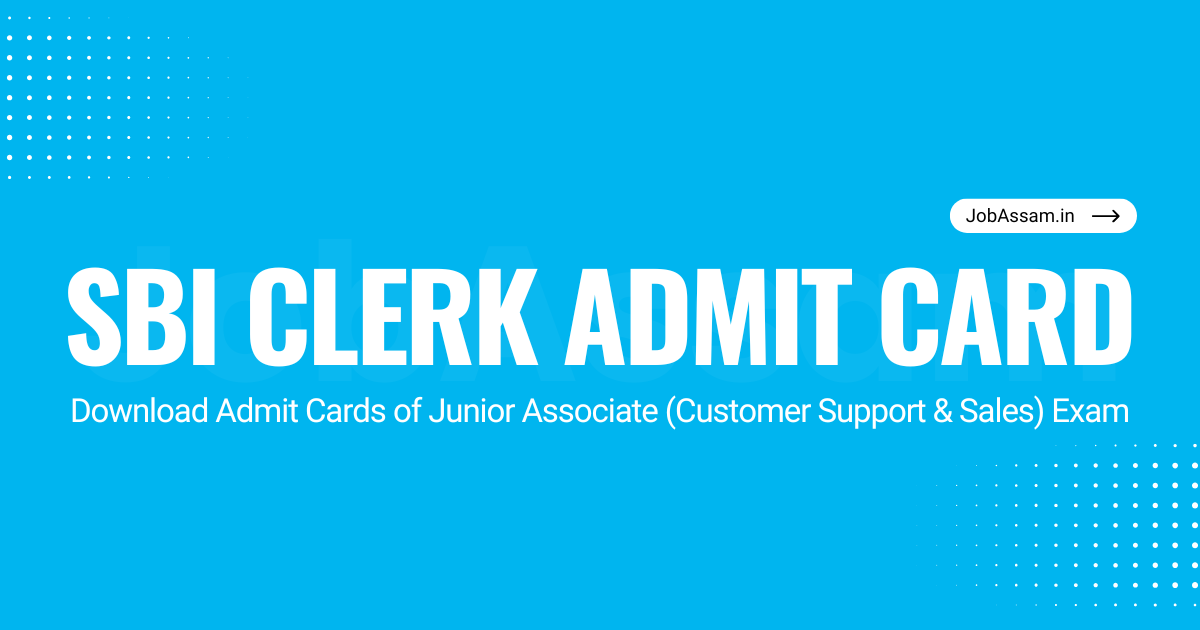 SBI Clerk Admit Card