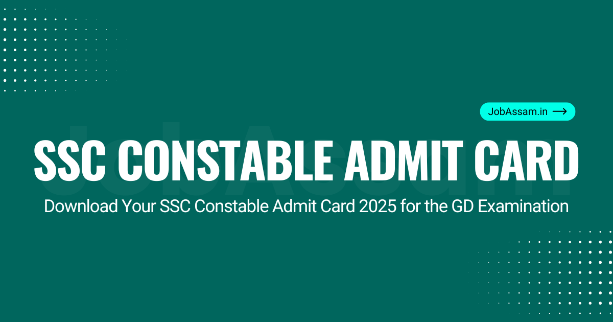 SSC Constable Admit Card