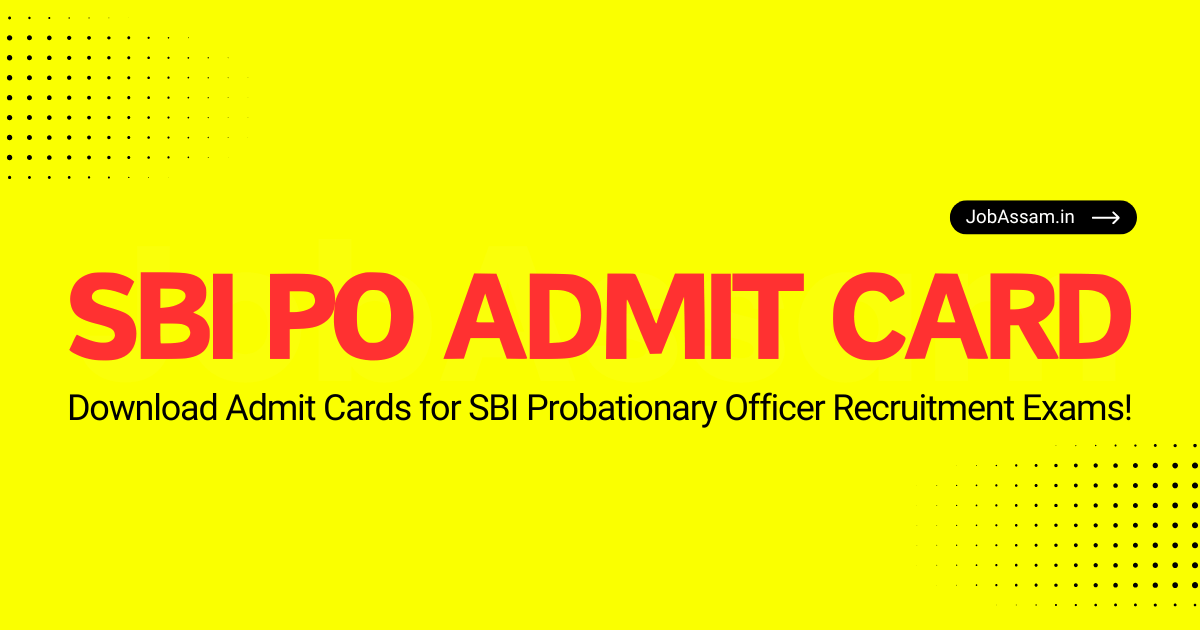 SBI PO Admit Card