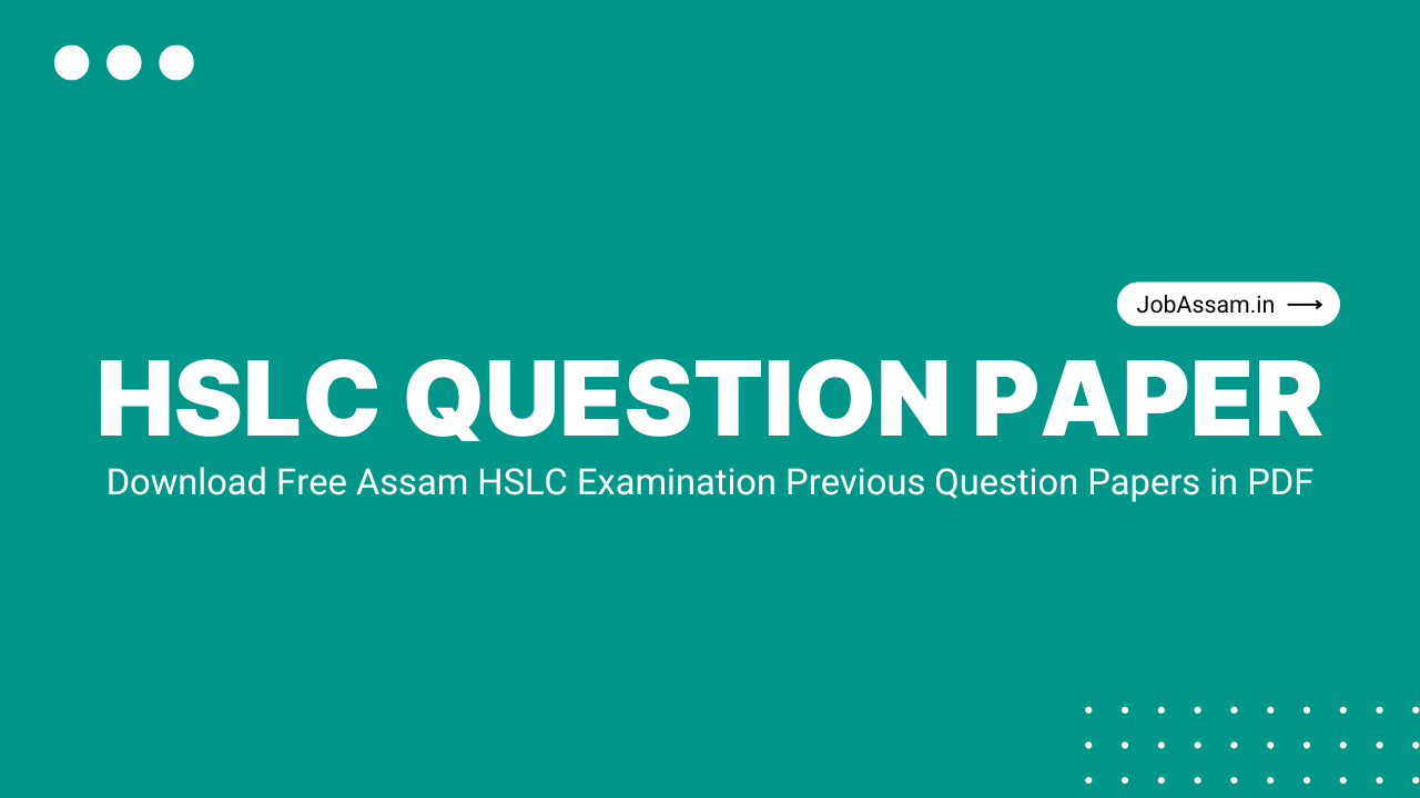 HSLC Question Paper