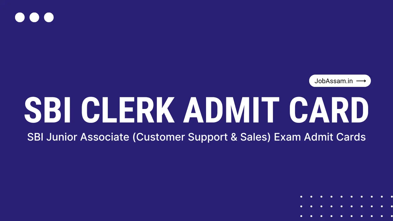 SBI Clerk Admit Card
