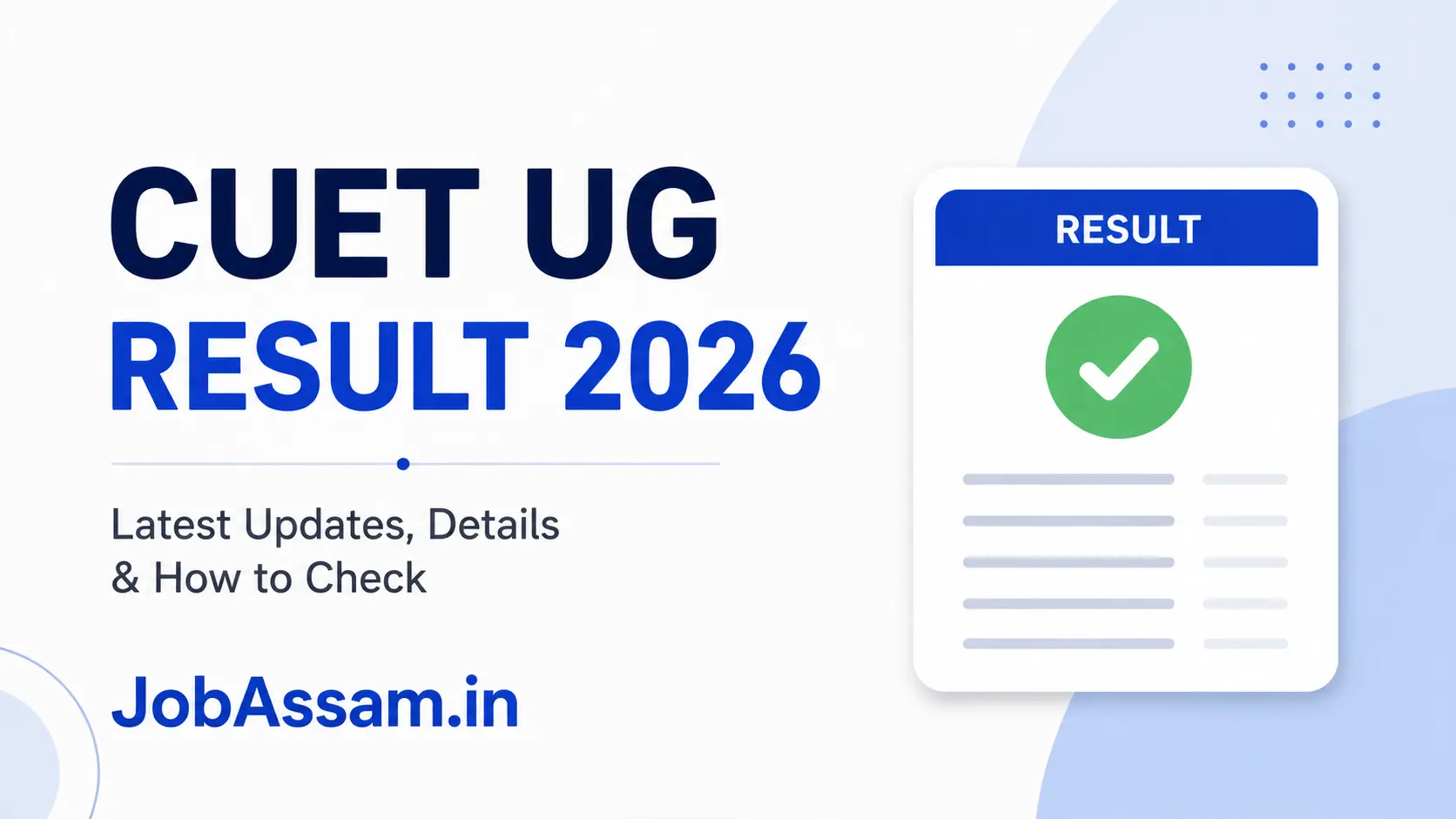 CUET UG Result 2026