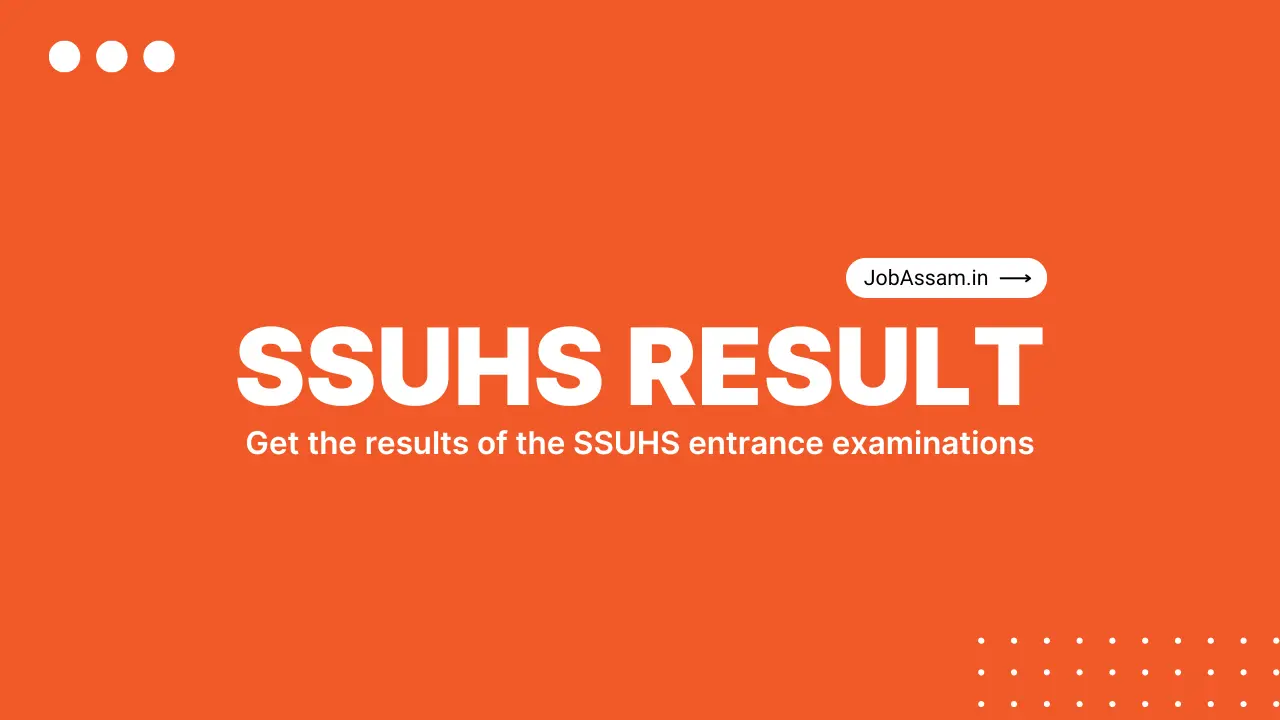 SSUHS Entrance Exam Results